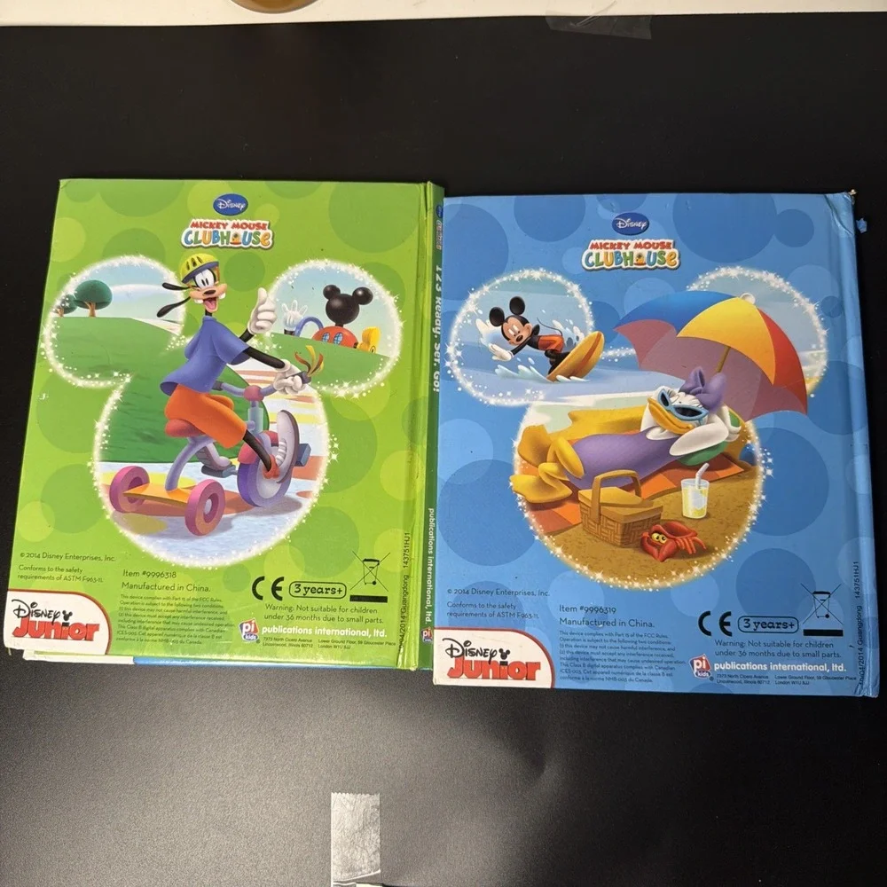 Set Of 2 Disney Jr My First Smart Pad 1,2,3 Ready, Set, Go! & ABC Come‎ & Read